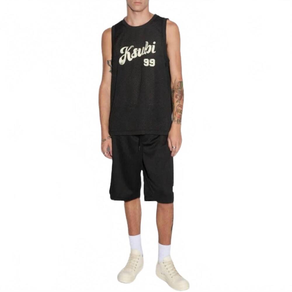 NEW KSUBI roll mesh short in black